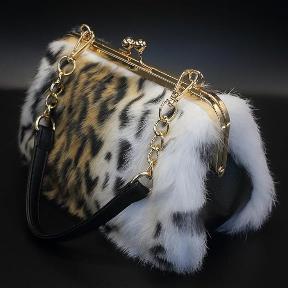 Neiman Marcus  Elegant Leopard Print Handbag